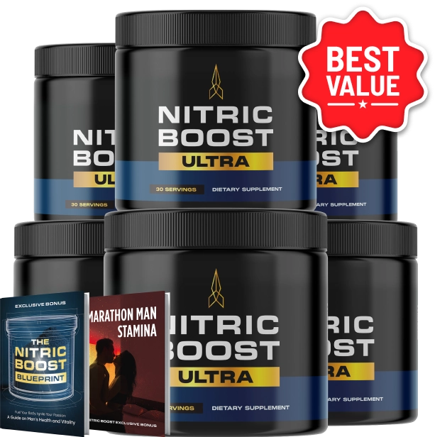 Nitric Boost Ultra six jars with bonuses